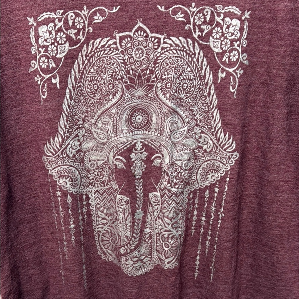 Women's Purple Graphic Top - Picture 2 of 3